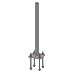 3" (76.2mm) O.D. King Post Pedestal Mount