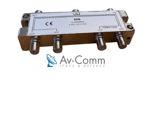 6 Way Splitter 10-2500MHz