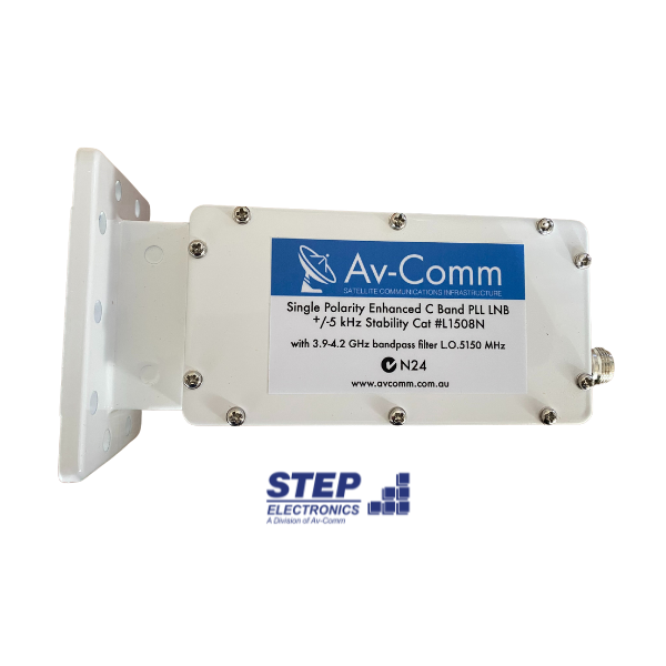 Av-Comm L1508N Enhanced C Band 5G Filtered PLL LNB 3.9-4.2GHz +/-5kHz ...