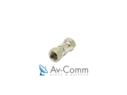 F-type Male to F-type Male Adaptor for Coaxial Connectors