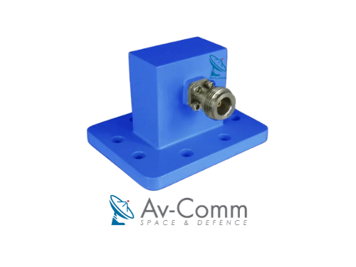 S Band WR284 Waveguide to Coax Adapter with N Type Connector