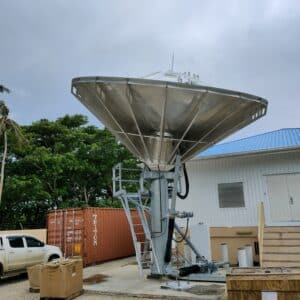 CPI 6.3m Limited Motion Earth Station Antenna