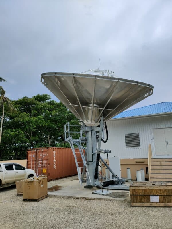 a satellite dish in Port Villa