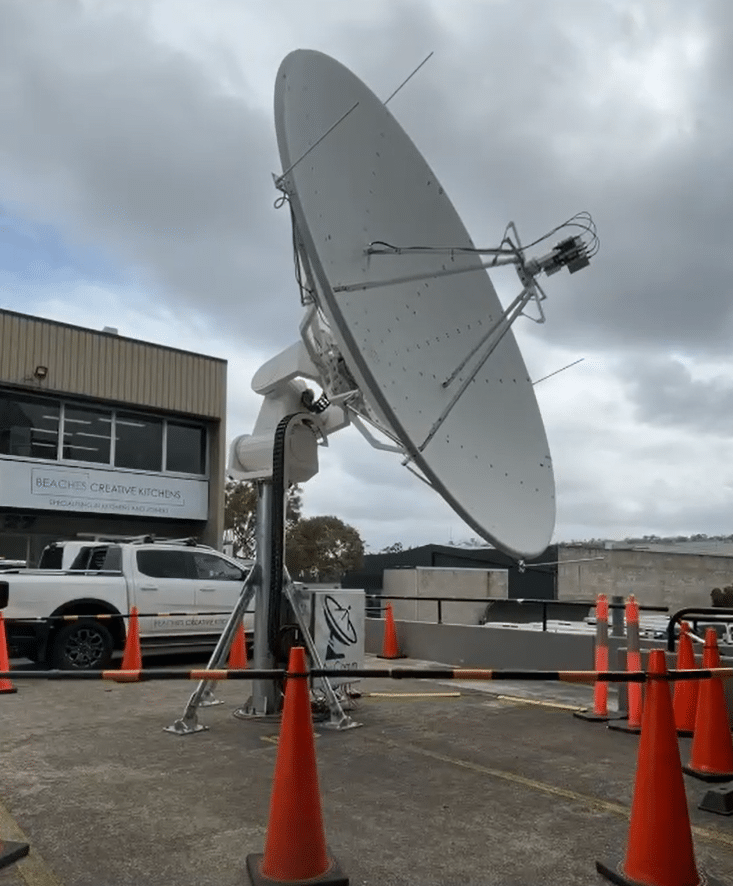 Cassowary 2.4m 2400SX Satellite Ground Station Tracking Antenna System