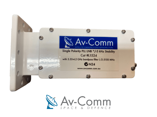 Av-Comm L1524 C Band PLL LNB 3.55-4.2GHz +/ - 5 kHz 